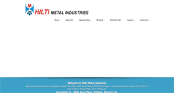 Desktop Screenshot of hiltimetal.com